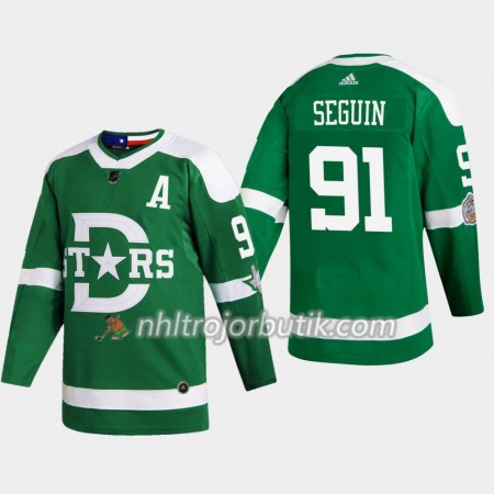 Män Ishockey Dallas Stars tröja Tyler Seguin 91 Adidas 2020 Winter Classic Authentic